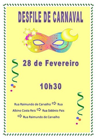 DESFILE DE CARNAVAL 28 de fevereiro 2014